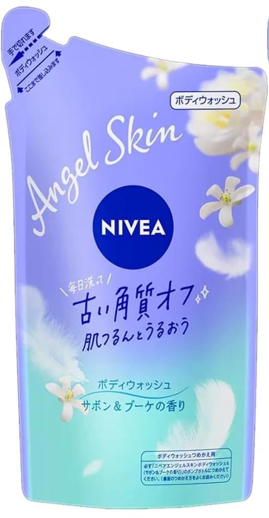 Kao NIVEA Гель для душа Angel Skin Букет 480 мл Бутылка 2 x 360 мл Набор сменных блоков [Эксклюзив Amazon] Моет, & Аромат, +
