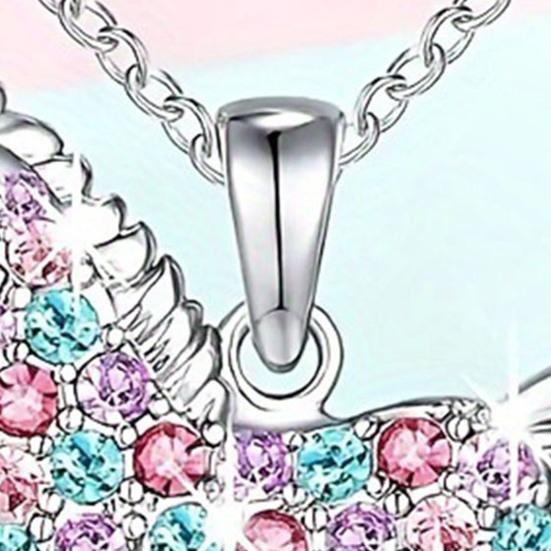 Ожерелье с подвеской в виде лошади со стразами, красочные искусственные драгоценные камни, ожерелье с лошадью, милая сверкающая подвеска в виде лошади, подарок для женщин, девушек, ковбойки