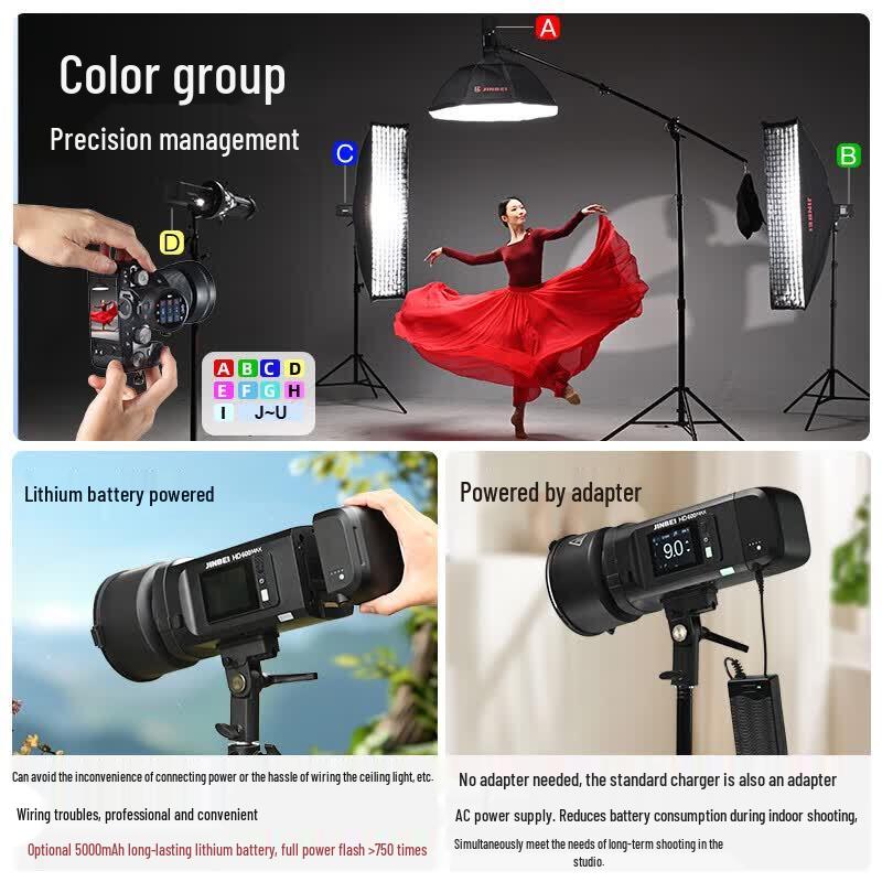 JINBEI HD-600MAX 600W High-Speed TTL Outdoor Studio Flash
