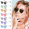 Vintage Metal Frame Women Heart Sunglasses Eyewear Polarized Glasses Heart-Shaped Glasses