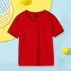 Детская футболка из чесаного хлопка, униформа с короткими рукавами и принтом для детского сада для детей маленького и среднего размера