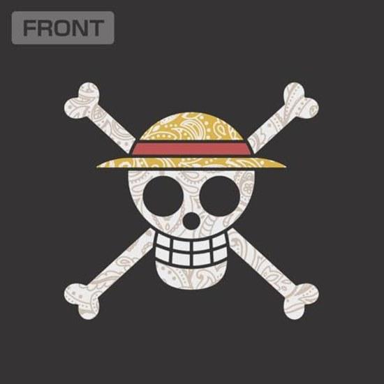 Official Cost Performance One Piece Straw Hat Crew Pirate Flag Paisley T-Shirt SUMI Size M