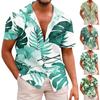 Hawaiian Shirt For Men Casual Fashion Summer Short Sleeve Buttons Printed T Shirt Top
