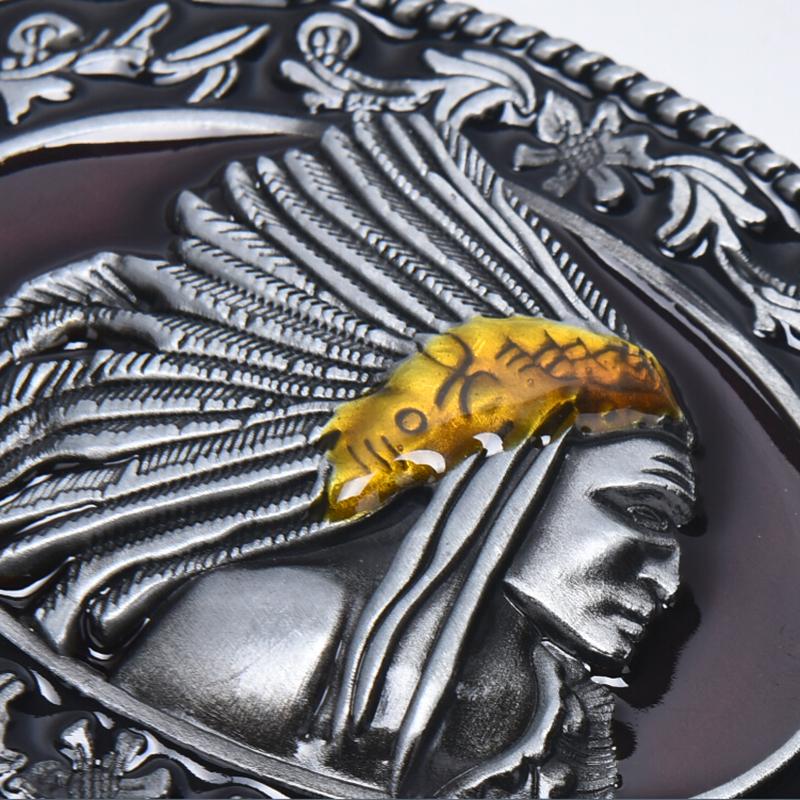 Индийская металлическая мужская пряжка для ремня, западная ковбойская пряжка, подходит для ремня шириной 1,5 дюйма