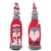 Christmas Red Wine Bottle Covers Case Bag Linen Holiday Santa Claus Champagne Bottle Cover Party Decoration Gift