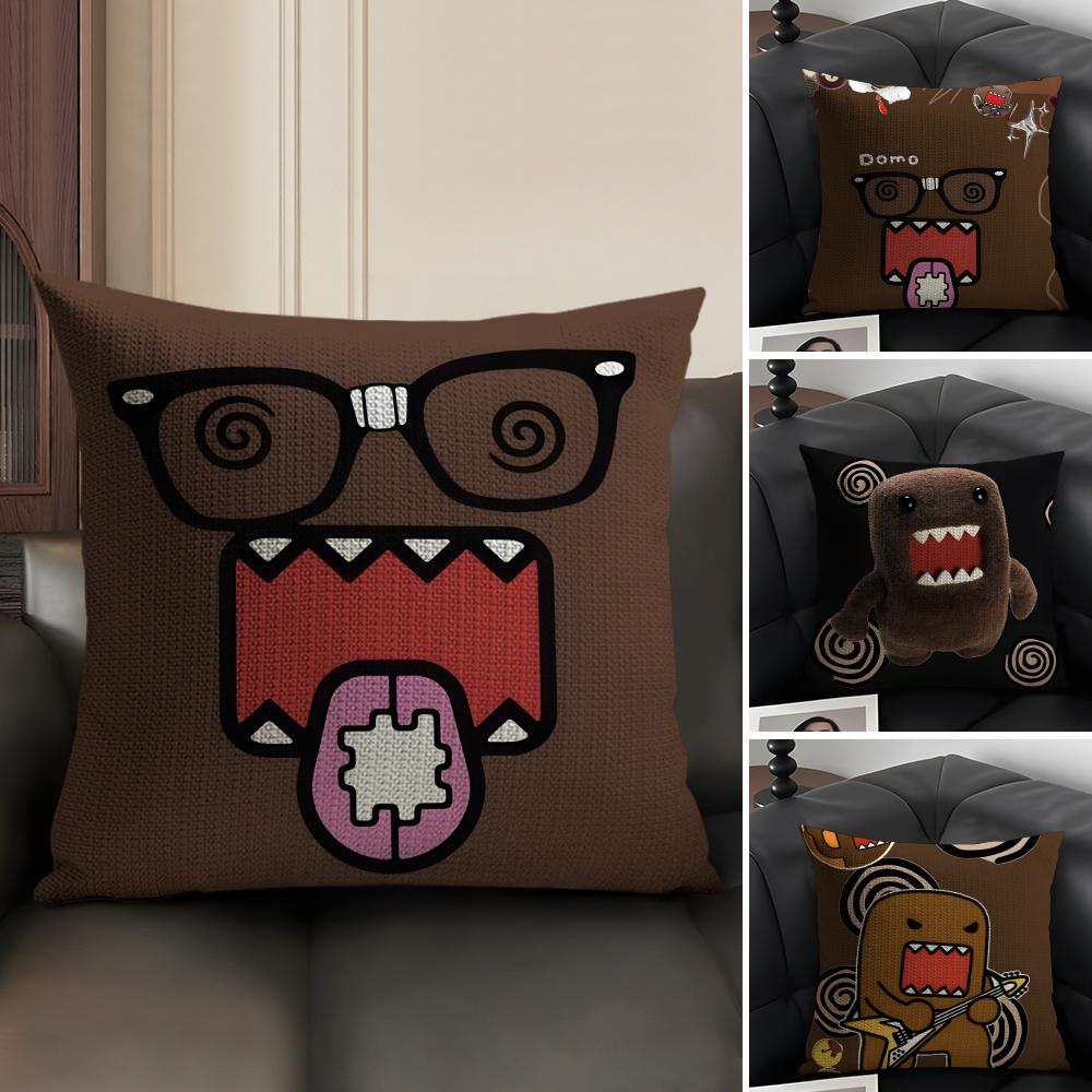Милая мультяшная наволочка D-Domo Kun с принтом, наволочка для подушки на диван в гостиной и декора для спальни