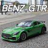 Большой 1:18 Mercedes-Benz AMG GTR Модель автомобиля Металлический литой автомобиль Коллекционная игрушка для хобби Звук и свет инерционный механизм Миниатюрная игрушка для мальчиков Детский подарок