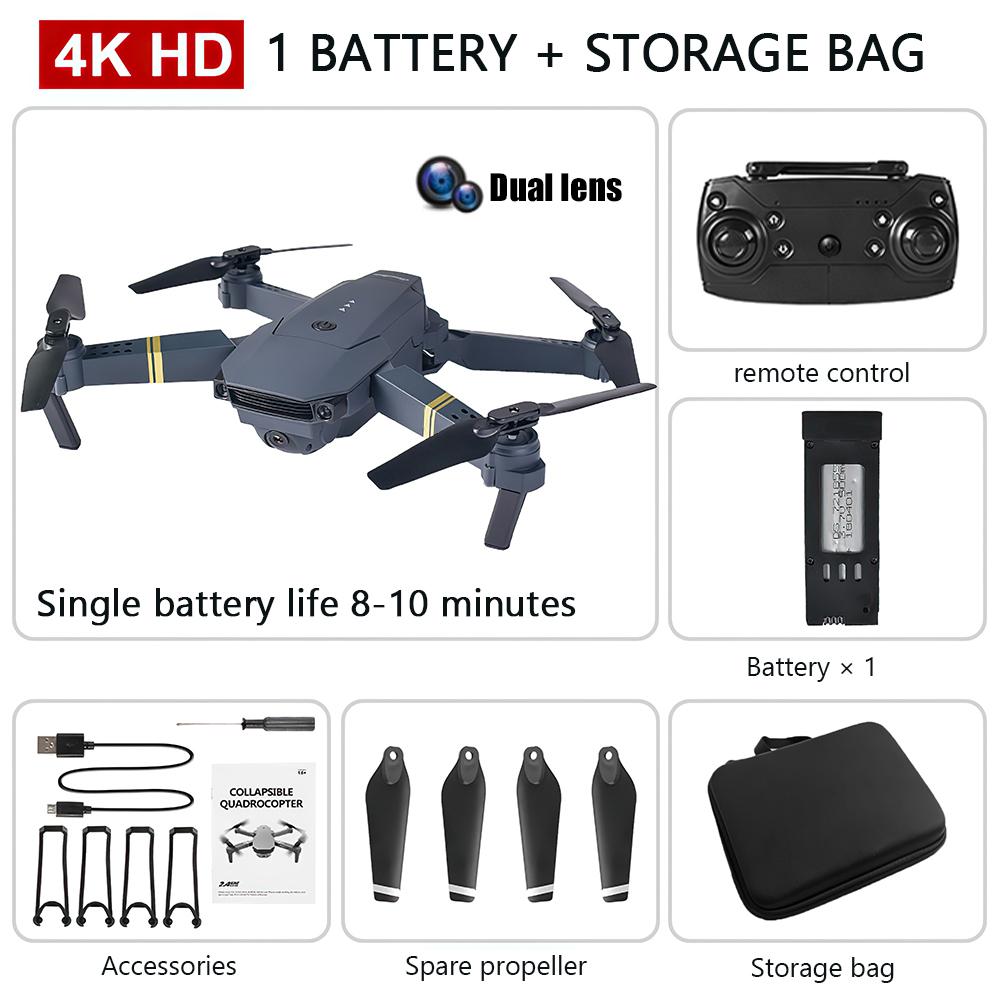 E58 Pro 4K HD Remote Control Drone Four-Rotor Helicopter Single/Dual Camera Aerial Photography Obstacle Avoidance Drone