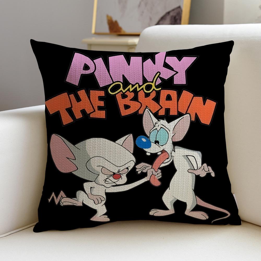 Clever PPinky and the BrainS Cushion Cover Breathable and skinfriendly linen pillowcase square removable and washable cushion