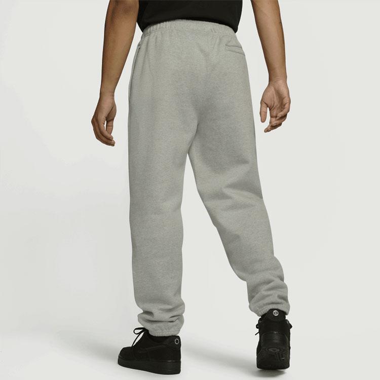 Stussy X Nike Co-Branded Fleece-Lined Casual Long Knit Sweatpants Unisex Bottoms Grey DC4228-050
