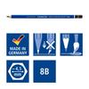 Staedtler 8B Mars Lumograph Aquarelle Акварельные карандаши для рисования тушью, 12 карандашей, 100A-8B*12