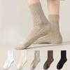 Female Autumn and Winter Fashion Solid Color Warm Hair Ring Plus Velvet Thick Deodorant In The Tube Sleep Socks