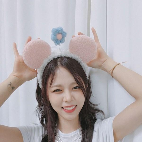 Living Duo Party Headband Accessories Set of 2, 30. Heart Ribbon Rabbit White (106)