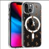 Мультяшный Медведь Магнитный Прозрачный Чехол Полное Покрытие для iPhone 15/16/17 Pro Max