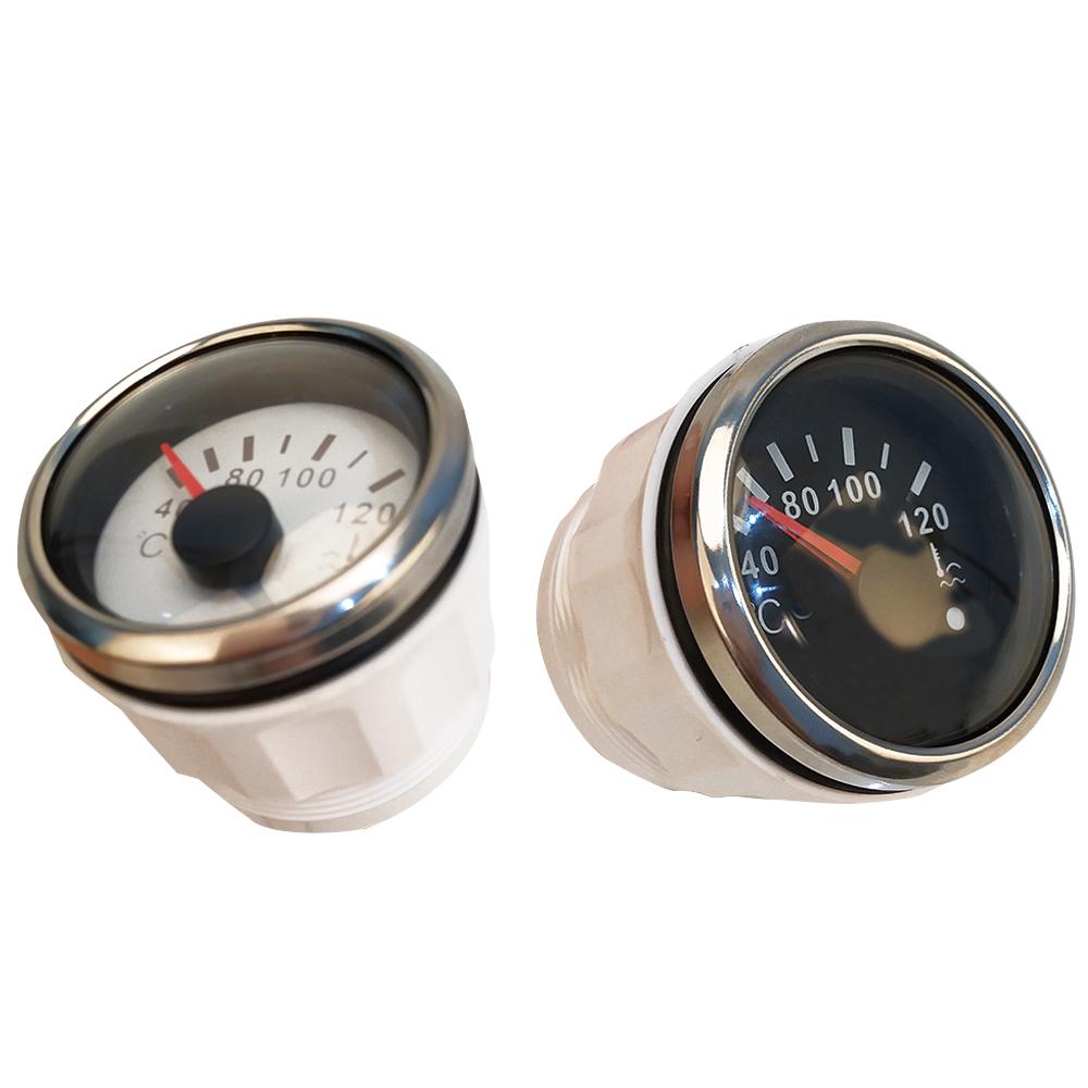40-120℃ Датчик температуры для автомобиля, грузовика, лодки, индикатор транспортного средства, 52 мм, умный оповещение, мото-счетчик, датчик температуры воды, водонепроницаемый