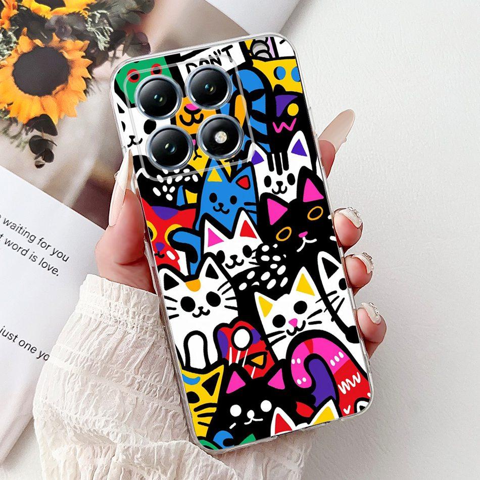 Чехол для телефона Xiaomi 14T Pro Mi14T 13T Pro Mi13T 2024 Новый модный крутой дизайн Мягкий силиконовый ТПУ Тонкий чехол