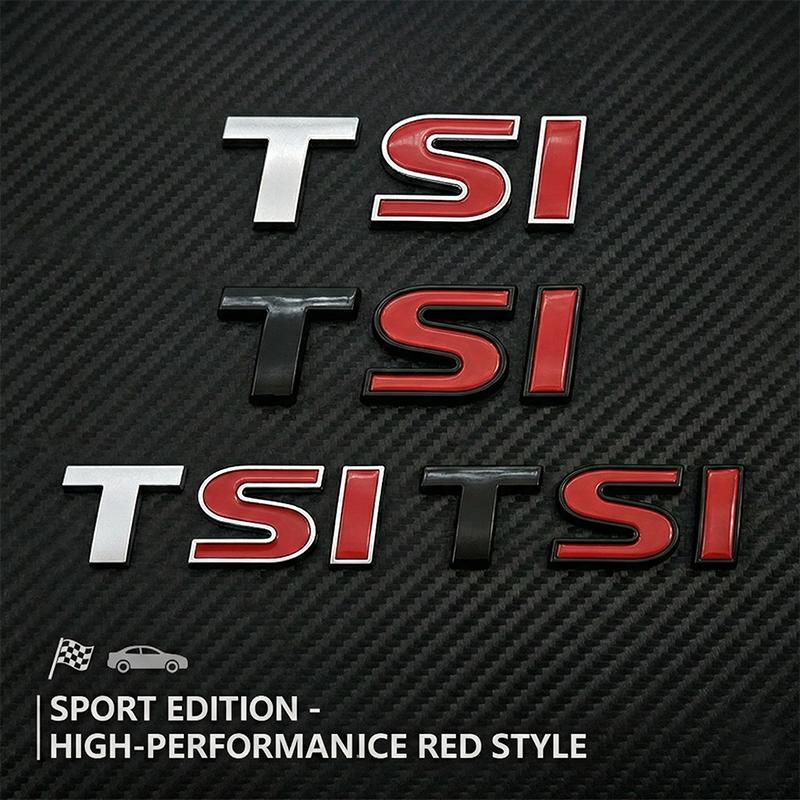 3D TSI Emblem Badge Sticker for Volkswagen Tiguan Golf 7 MK6 Polo Passat B6 B7 MSRE3 Jetta Magotan Trunk Logo Car Styling Accessories
