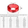 10Pcs M3 Colourful Aluminum Alloy Anodized Countersunk Head Bolt Washers Gasket For 1/10 Rc Car
