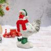 Christmas Animal Figurine Farm Statue Decor Decorative Xmas Ornament for Shop