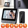4.3 Inch Doorbell Camera, High Fidelity Microphone, Video Doorbell Camera, Two-way Intercom, Indoor Monitor, 2.4G WiFi, Visual Doorbell