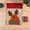 Christmas snowman drawstring cloth bag, elk candy packaging bag, Christmas pendant size gift bag