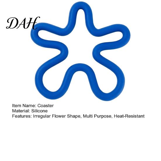 Multi Purpose Silicone Coaster Coaster, Irregular Flower Shape, Kitchen Countertop Protector, Non-slip Protector Heat Insulation Trivet