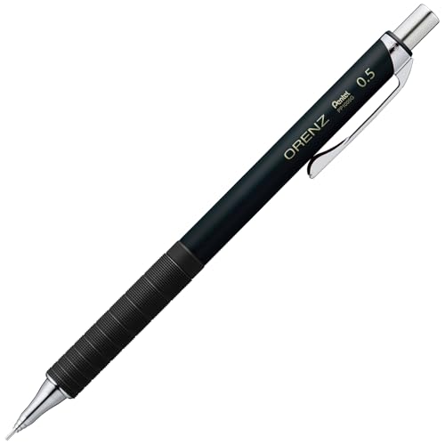 Механический карандаш Pentel Orenz с металлическим грипом, 0,5 мм, черный корпус, XPP1005G2-RA