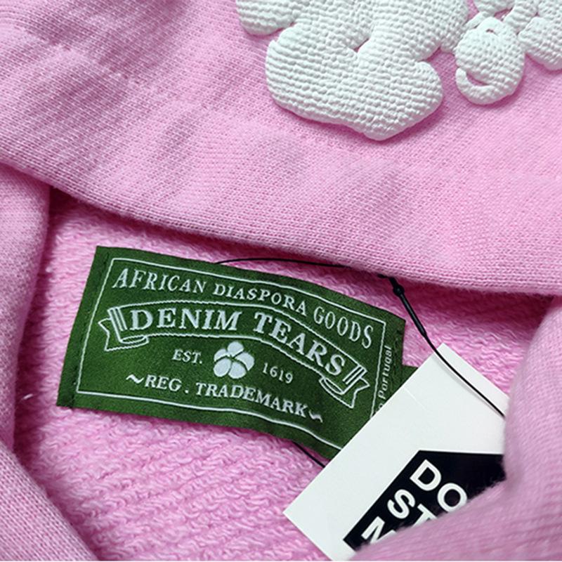 Худи из плотного хлопкового футера 450 г с цветочным принтом - DENIM TEARS.