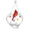 Stained Window Panel Hanging Bird Ornaments Window Suncatcher for Home Decoration