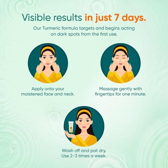 Himalaya Dark Spot Clearing Turmeric Face Scrub | Organically Sourced Turmeric | Reduce Dark Spots In 7 Days | Gives Radiant Skin | 100g