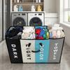 Folding 4 Grids Dirty Clothes Basket Oxford Cloth Miscellaneous Storage Bag  Dormitory