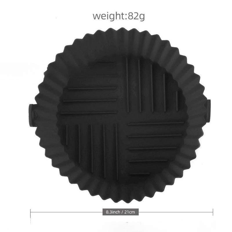 Air Fryer Silicone Liners Reusable Silicone Air Fryer Tray for Microwave Oven Non Stick Air Fryer Basket Kitchen Accessories