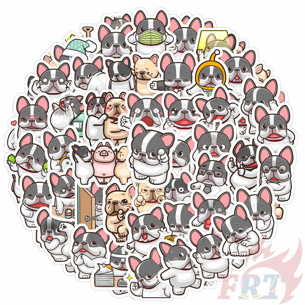 135Pcs/Set French Bulldog HANJI Mini Diary Manual Stickers DIY Scrapbooks Album Decor Decals Stickers