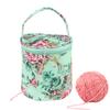 Weave Tools Accessories Sewing Needles Handbag Bowl Crafts Tote Round Yarn Storage Bags with Zipper Knitting Projects Organizer for Yarns Sewing Bag