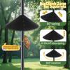Squirrel Baffle for Birds Feeder Pole 19-inch Squirrel Barrier with Spiked Edges Outside Pole Mount Stopper Protects Feeders from Squirrels