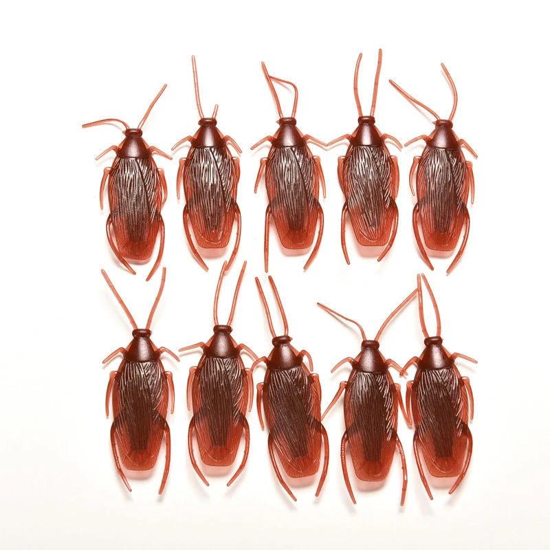 10Pcs Prank Funny Trick Joke Toys Lifelike Model Simulation Cockroach Kids Children Magic Props