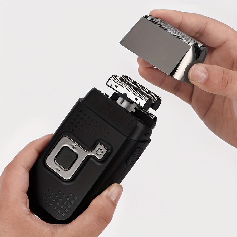 Men's Shaver Cordless Electric Rechargeable Shaver Trimmer Razor Double-blade Beauty Shaver Cordless USB Rechargeable Reciprocating Shaver