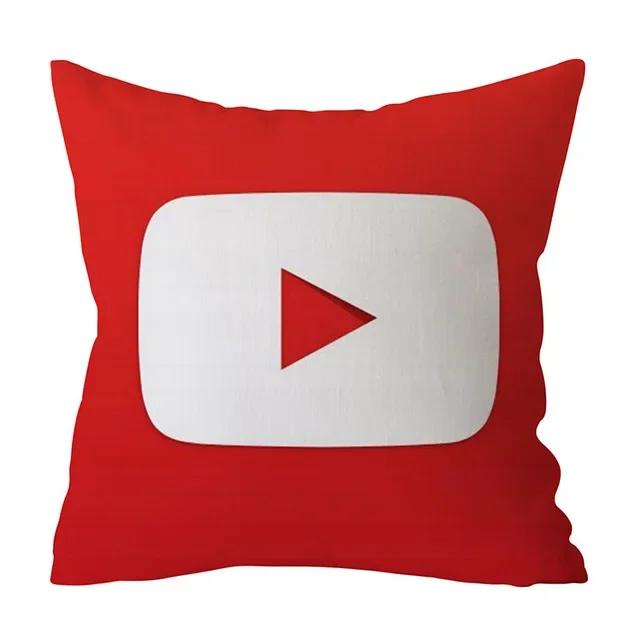 Modern Decorative Pillow Case Youtube Throw Pillow Case Red Square Pillow Case Home Decoration Velvet Movie Unique .