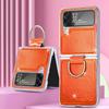 Luxury Fashion Colorful Ring Holder Folding Case For Samsung Galaxy Z Flip4 Flip 4 5g Zflip4 Comfortable Protective Cover