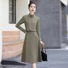 Fashion Dress Women's Spring and Autumn New Temperament Elegant Age-reducing Turtleneck Skirt Three-piece Set