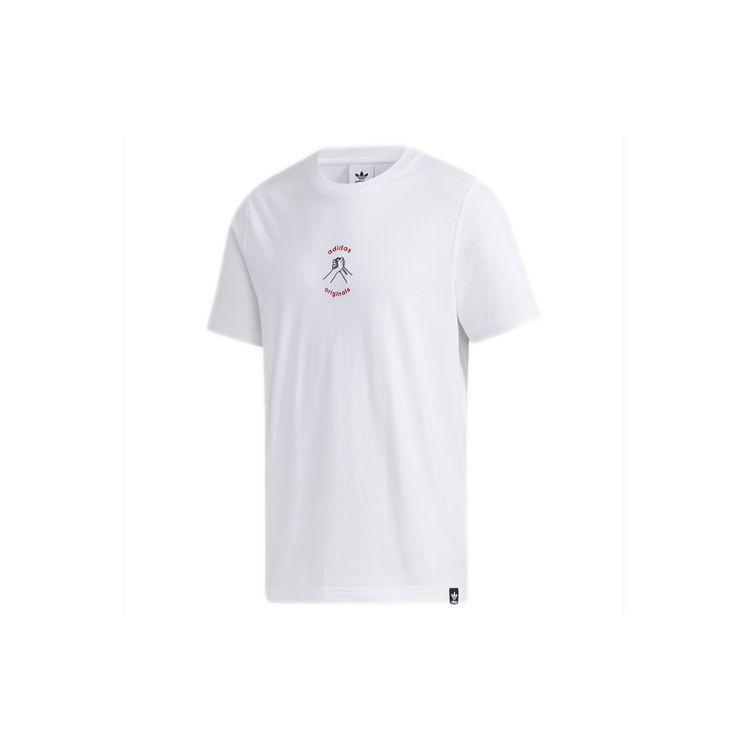 adidas Футболка с коротким рукавом Originals Mic Graphic, мужская, белая GP3483