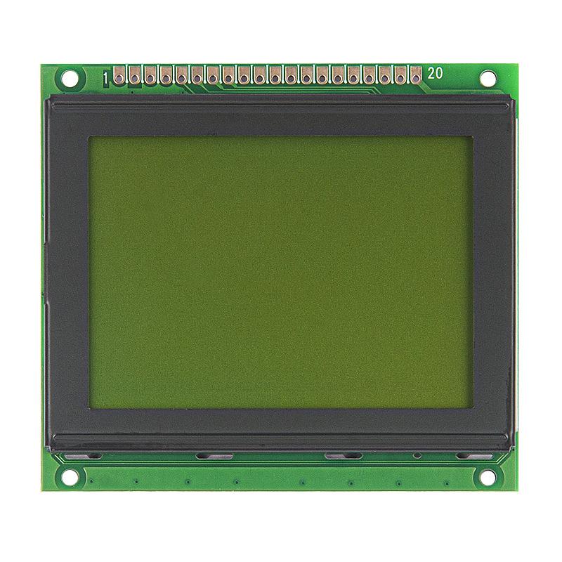 Модуль LCD-дисплея 12864F с желто-зеленым экраном, параллельный порт 3,3 В/5 В, в наличии