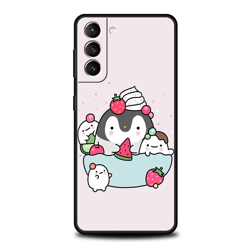 Милый качественный чехол для телефона с милым пингвином для Samsung Galaxy S22 S20 FE S10 Plus S21 Ultra 5G S10E S9 S8 Note 10 Lite 20, мягкий чехол