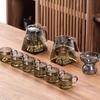 NaJiang Light Luxury Glass Kung Fu Tea Set