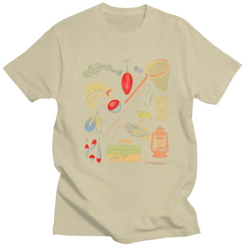 Fishing Gear Essentials T Shirts Men Women ShortSleeve Tshirt Streetwear Casual Graphic Tee Pure Cotton Slim Fit Clothes