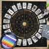 1pc Tarot Card Tablecloth 12 Zodiac Card Game Fortune Telling Card Mat Board Game Cloth Tablecloth Decoration Home Decor