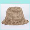 Летняя Повседневная Соломенная Шляпа Женская Японский Стиль Свежая Маленькая Свежая Корейская Версия Модная Плетеная Красная Ветрозащитная Складная Шляпа Рыбака