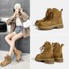 Leather Hollow Martin Boots Women's Summer New Women's Outdoor Casual Short Boots Thick-soled Matte Tooling Boots Women's