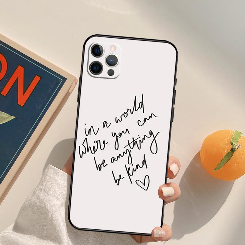 Чехол Be Kind Funda для iPhone 16 Pro Max 14 11 12 13 15 Pro Max Mini XR 16e 15 16 Plus