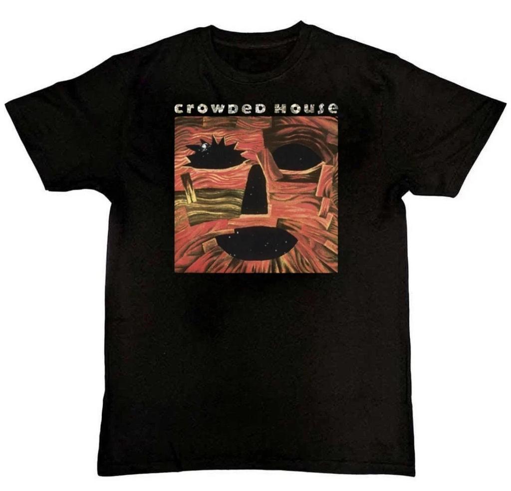 Crowded House Band Woodface Album Graphic Print Mens 100% Cotton T-shirt Mens Tees Top